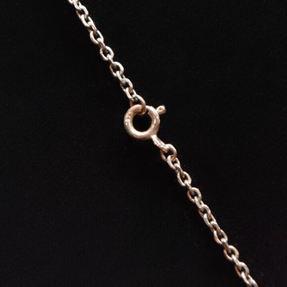 Vintage Carved Cameo Stauer Necklace Silver Ornate Frame Regencycore Coquette - Picture 6 of 11